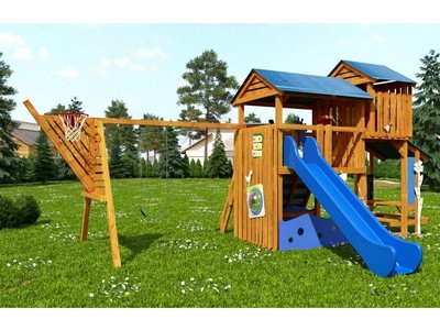 Детская деревянная площадка IgraGrad Домик 3 для общественных мест