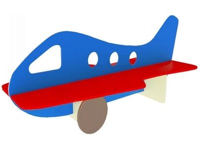 Скамейка двойная детская Самолёт МАФ 10.081