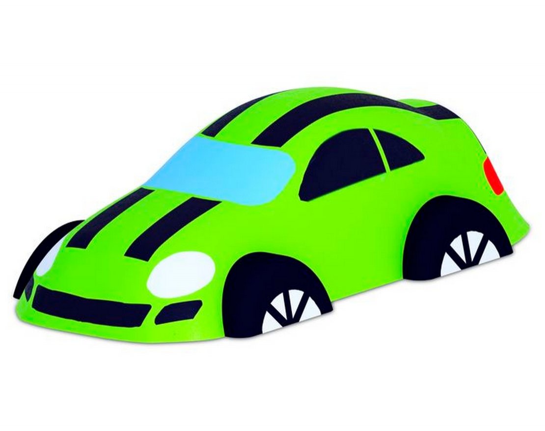 Резиновая фигура «Гоночная машина зеленая»